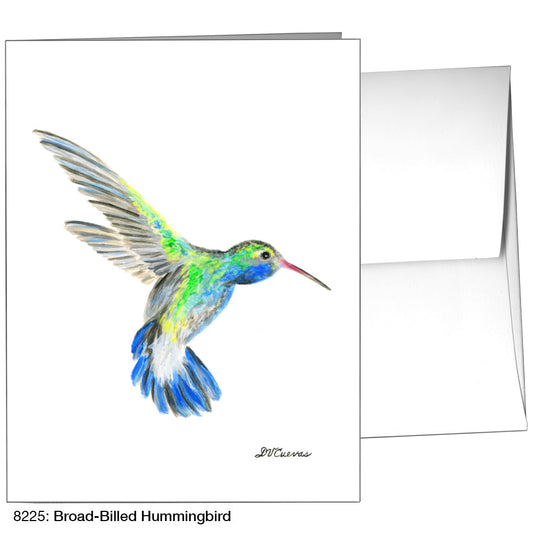 Broad-Billed Hummingbird, Greeting Card (8225G), A2 Card Front, www.printedcanvas.com