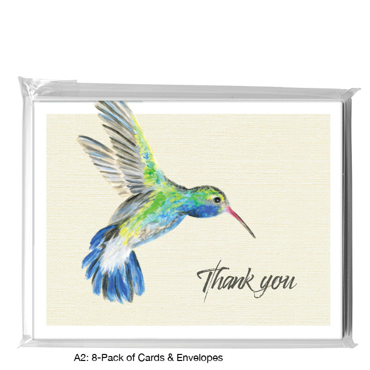 Broad-Billed Hummingbird, Greeting Card (8225A), A2 8-Pack, printedcanvas.com