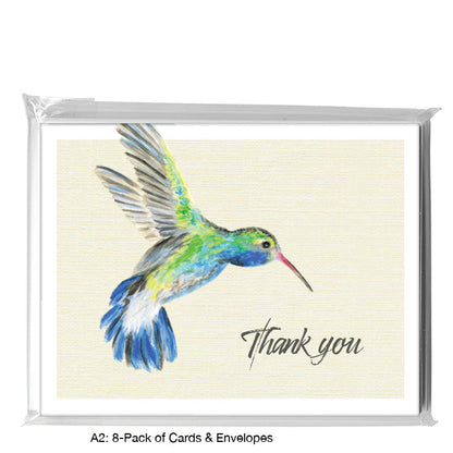 Broad-Billed Hummingbird, Greeting Card (8225A), A2 8-Pack, printedcanvas.com
