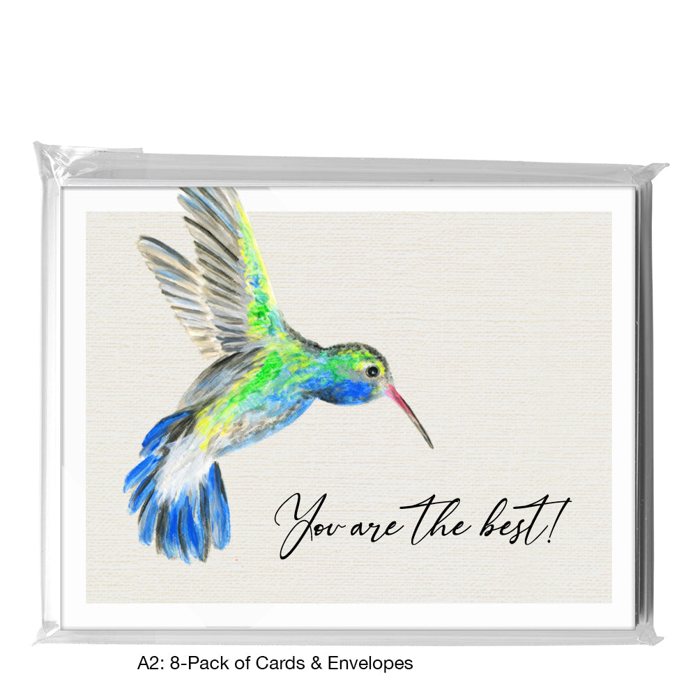 Broad-Billed Hummingbird, Greeting Card (8225D), A2 8-Pack, printedcanvas.com