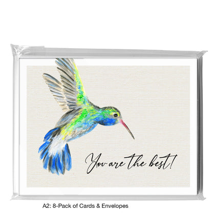 Broad-Billed Hummingbird, Greeting Card (8225D), A2 8-Pack, printedcanvas.com
