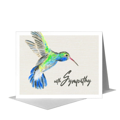 Broad-Billed Hummingbird, Greeting Card (#8225E), A2 Card Front, www.printedcanvas.com