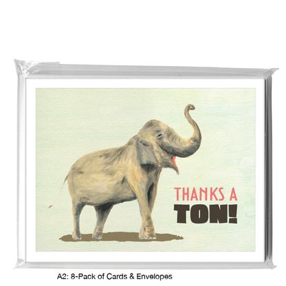 Asian Elephant, Greeting Card (8226A), A2 Card 8-Pack, www.printedcanvas.com