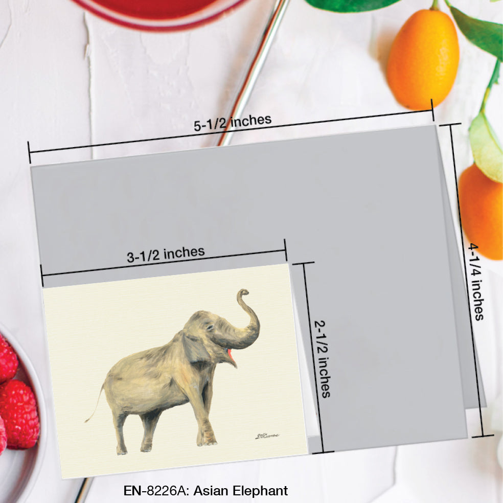 Asian Elephant, Greeting Card (#8226A)