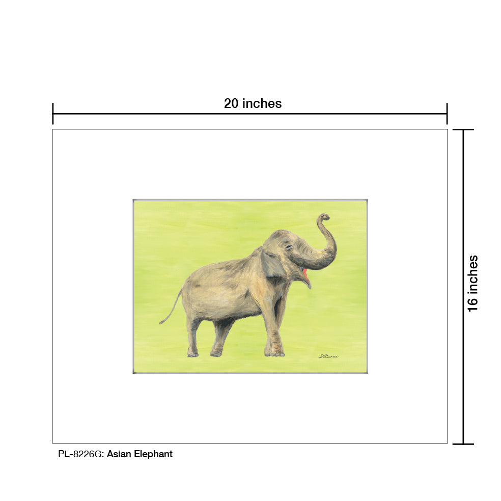 Asian Elephant, Print (#8226G)