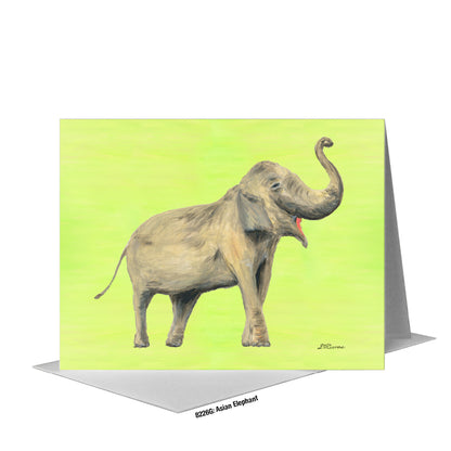 Asian Elephant, Greeting Card (#8226G)