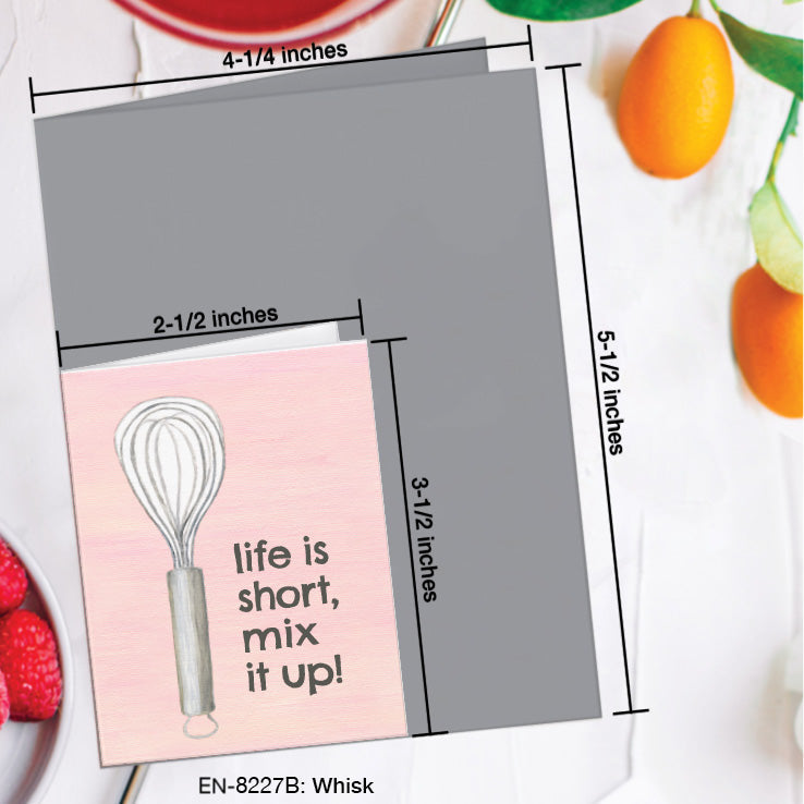 Whisk, Greeting Card (8227B), Enclosure, www.printedcanvas.com
