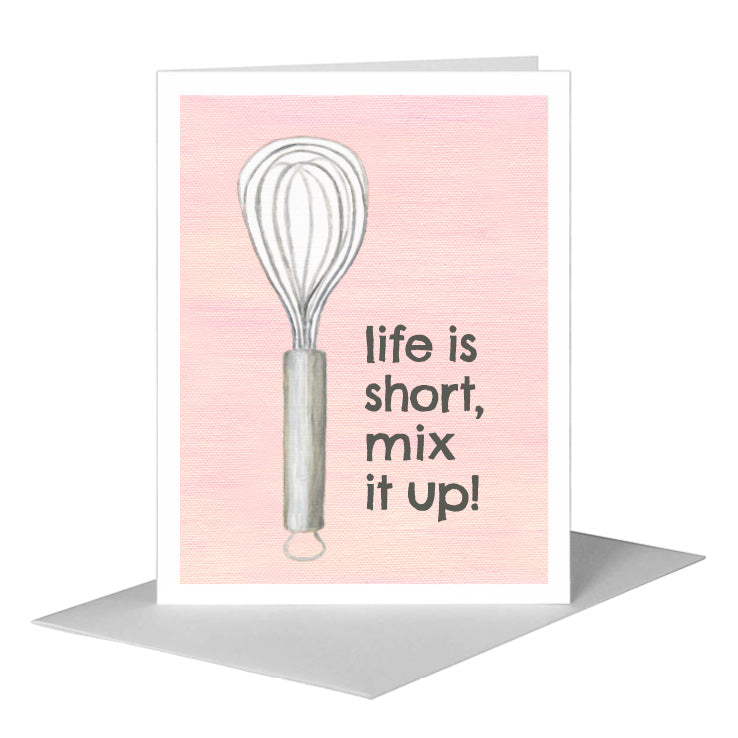 Whisk, Greeting Card (#8227B), A2 Card Front, www.printedcanvas.com