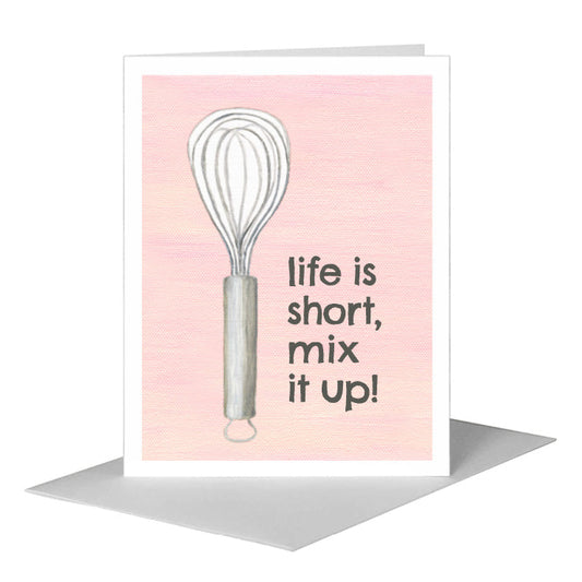 Whisk, Greeting Card (#8227B) A2 Card Front, www.printedcanvas.com