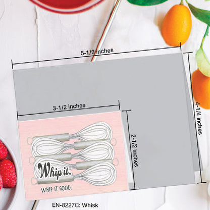 Whisk, Greeting Card (#8227C), Enclosure, www.printedcanvas.com