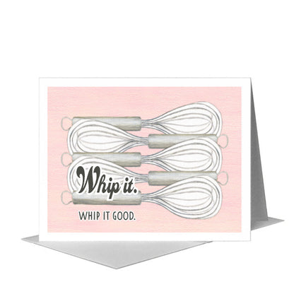 Whisk, Greeting Card (#8227C), A2 Card Front, www.printedcanvas.com