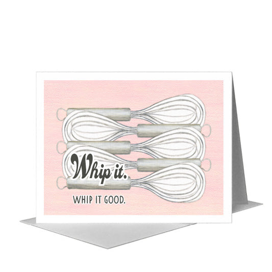 Whisk, Greeting Card (#8227C) A2 Card Front, www.printedcanvas.com
