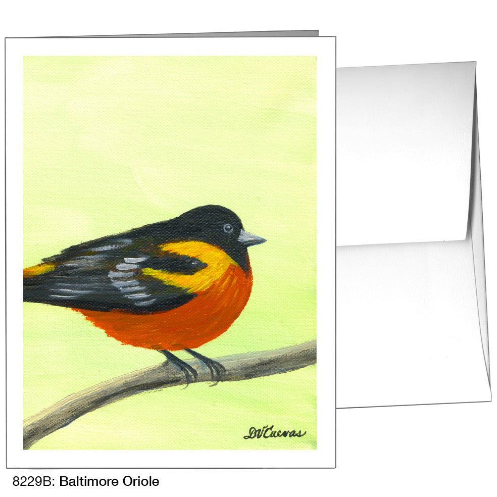 Baltimore Oriole, Greeting Card (8229B), A2, printedcanvas.com