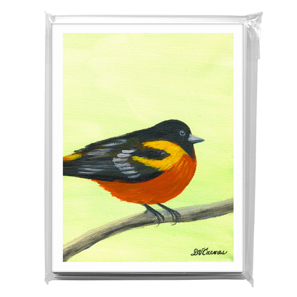 Baltimore Oriole, Greeting Card (8229B), A2 8-Pack, printedcanvas.com
