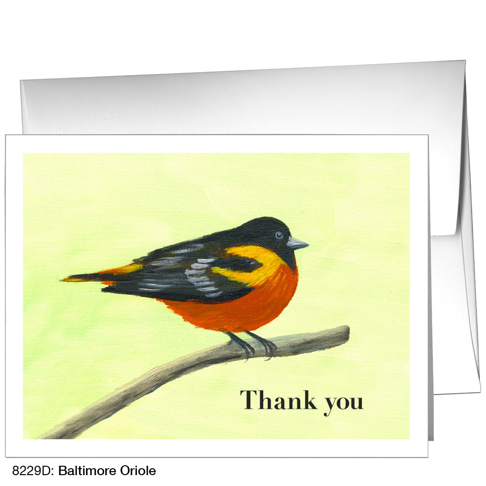 Baltimore Oriole, Greeting Card (8229D), A2, printedcanvas.com