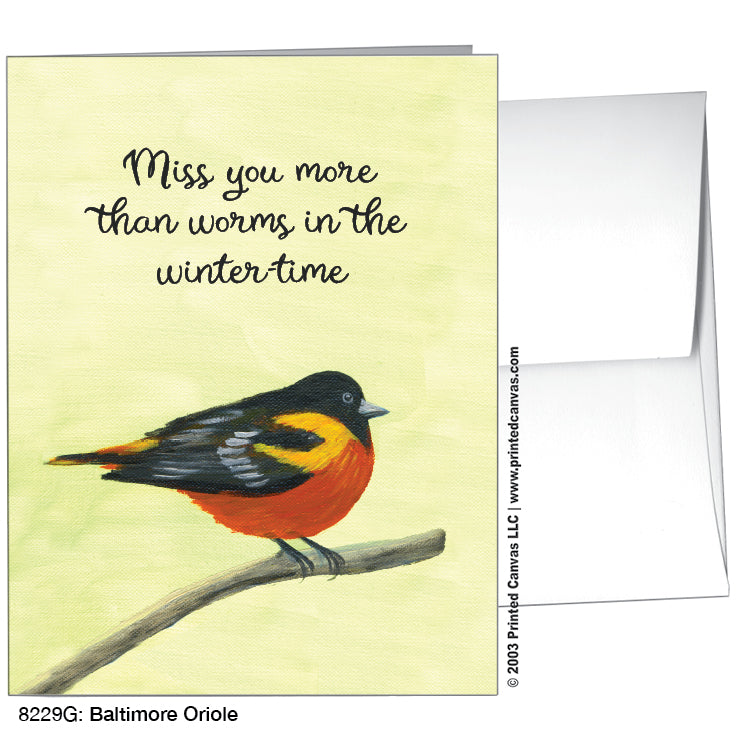 Baltimore Oriole, Greeting Card (#8229G)
