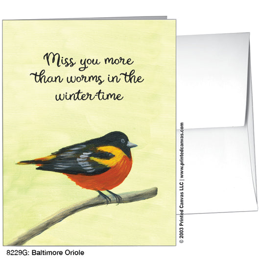 Baltimore Oriole, Greeting Card (#8229G)