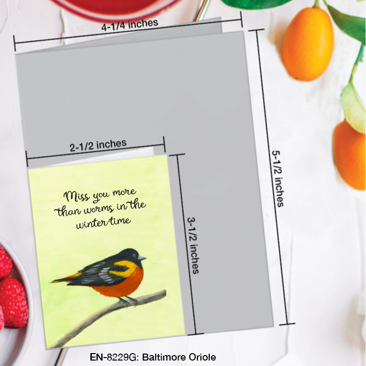 Baltimore Oriole, Greeting Card (#8229G)