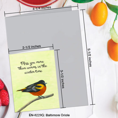 Baltimore Oriole, Greeting Card (#8229G)