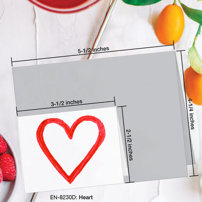 Heart, Greeting Card (8230D), Enclosure Card, www.printedcanvas.com