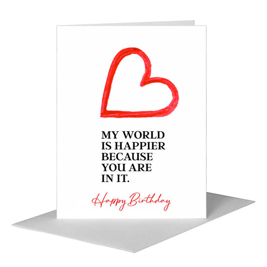 Heart, Greeting Card (#8230E) A2 Card Front, www.printedcanvas.com