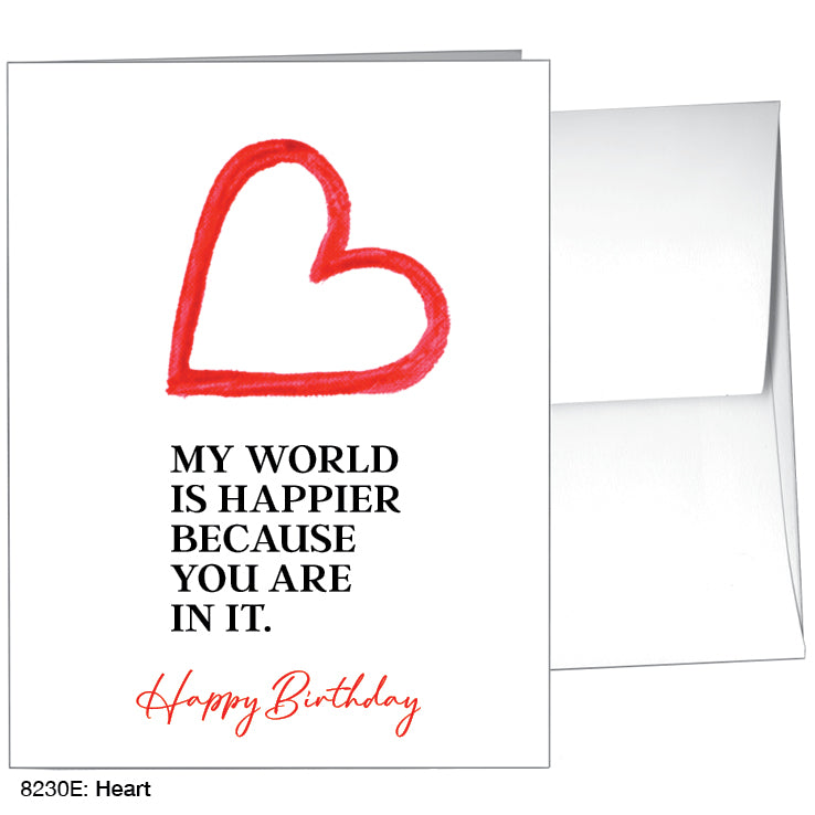 Heart, Greeting Card (8230E), A2 Card, www.printedcanvas.com