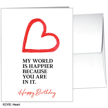 Heart, Greeting Card (8230E), A2 Card, www.printedcanvas.com
