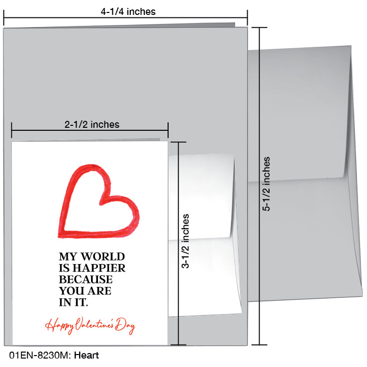 Heart, Greeting Card (#8230M)