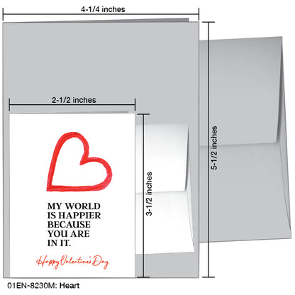 Heart, Greeting Card (#8230M)