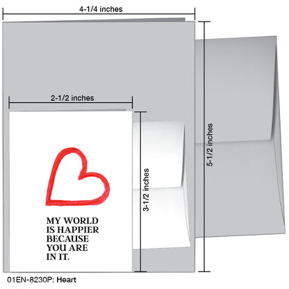 Heart, Greeting Card (#8230P)