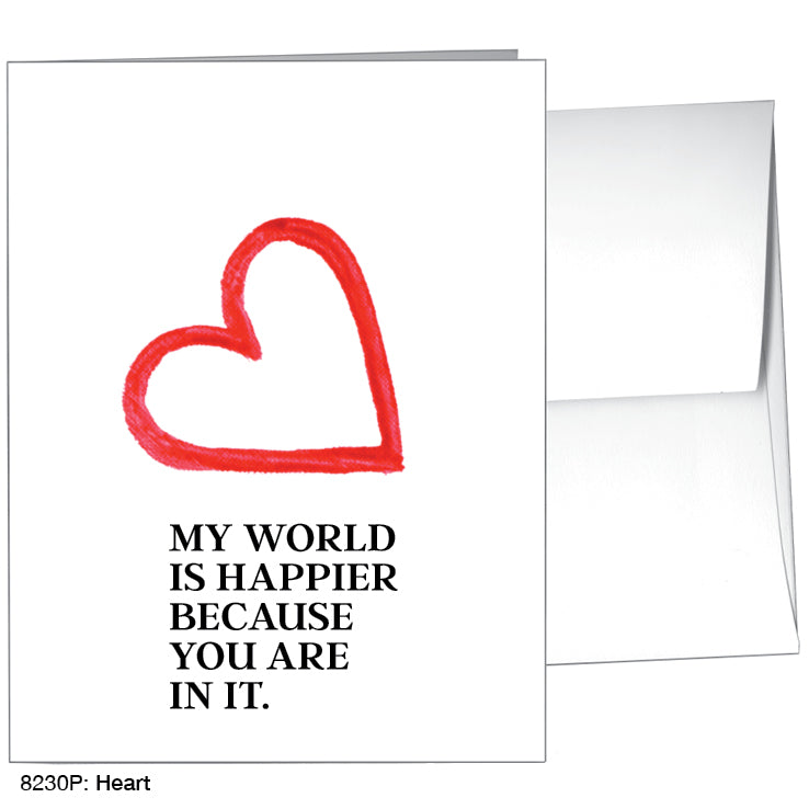 Heart, Greeting Card (#8230P), A2 Card Front, www.printedcanvas.com