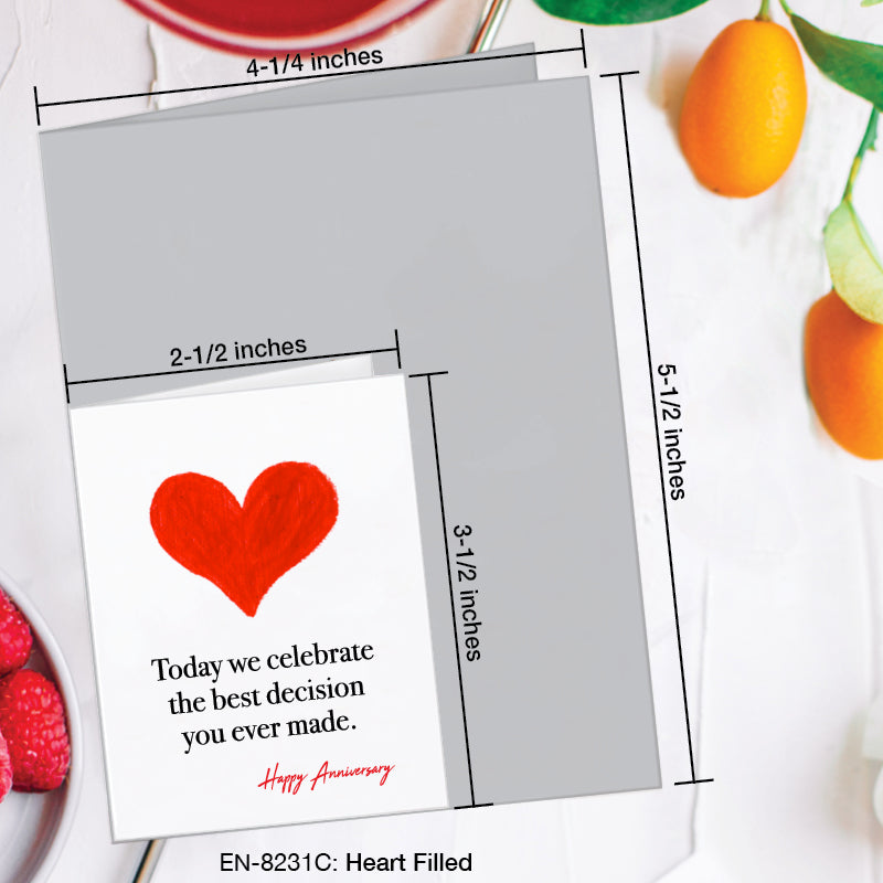 Heart Filled, Greeting Card (8231C), Enclosure, www.printedcanvas.com