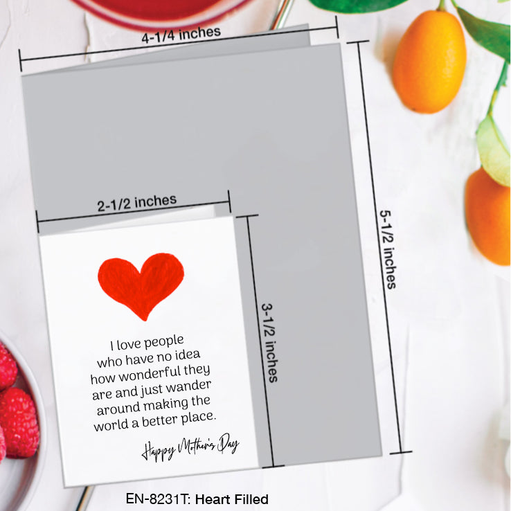 Heart Filled, Greeting Card (8231T), Enclosure, www.printedcanvas.com
