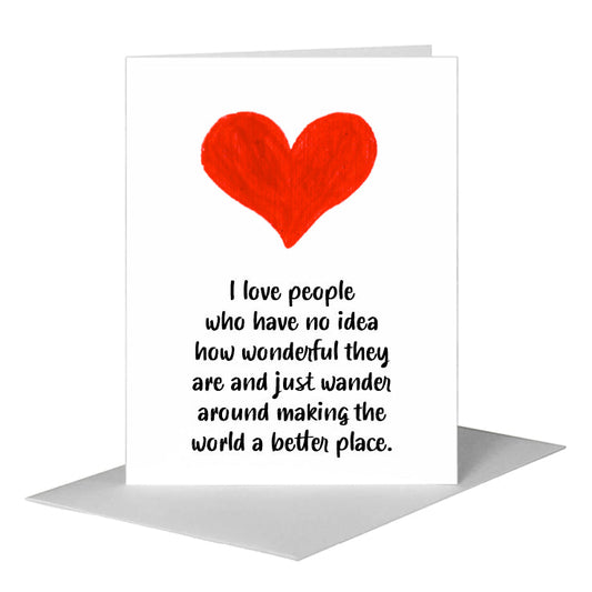 Heart Filled, Greeting Card (#8231U) A2 Card Front, www.printedcanvas.com