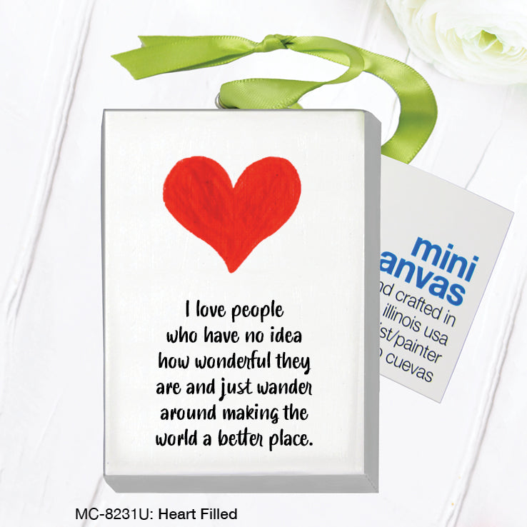 Heart Filled, Mini Canvas (MC-8231U)
