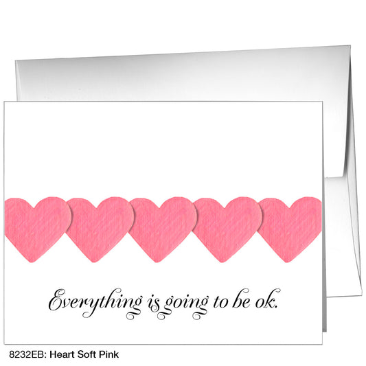 Heart Soft Pink, Greeting Card (8232EB)