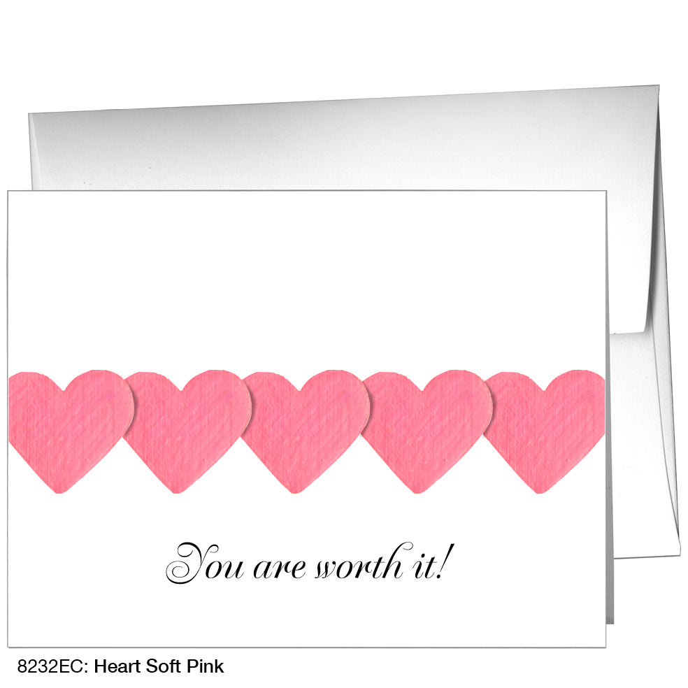 Heart Soft Pink, Greeting Card (8232EC)