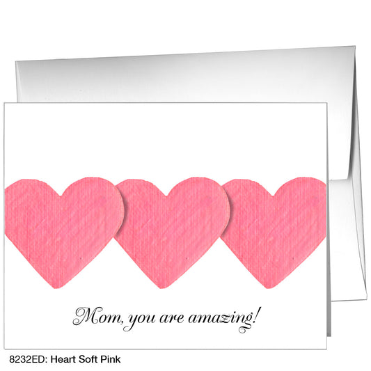 Heart Soft Pink, Greeting Card (8232ED)