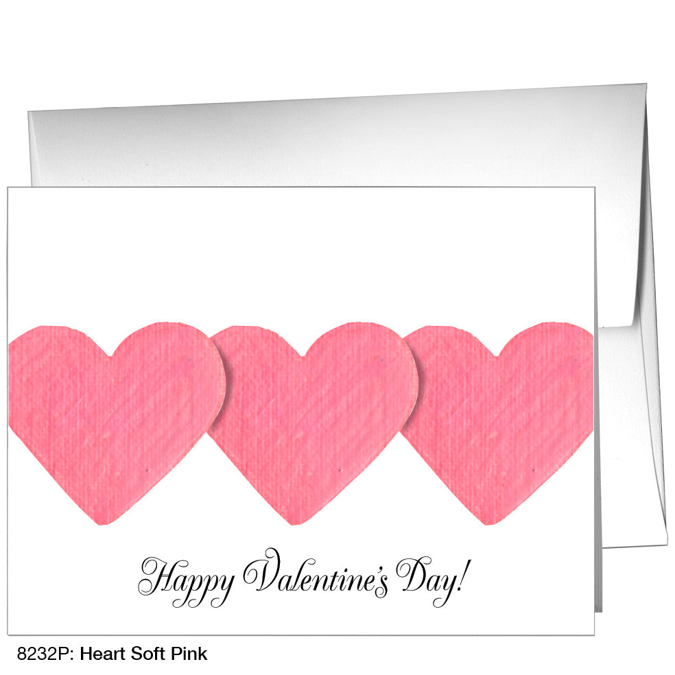 Heart Soft Pink, Greeting Card (8232P)