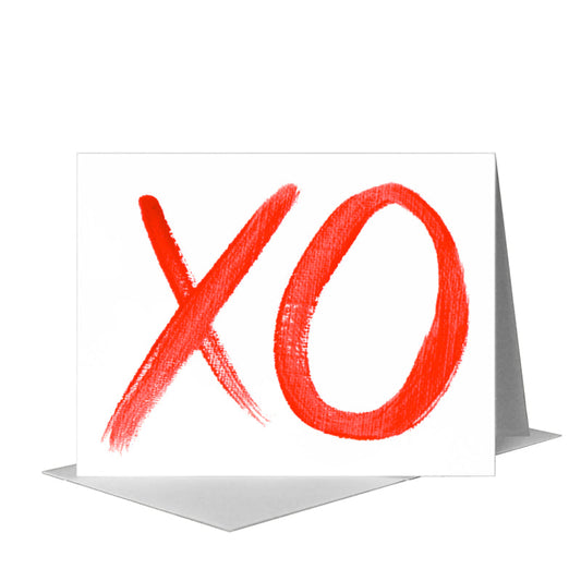 Heart XO, Greeting Card (#8234A) A2 Card Front, www.printedcanvas.com