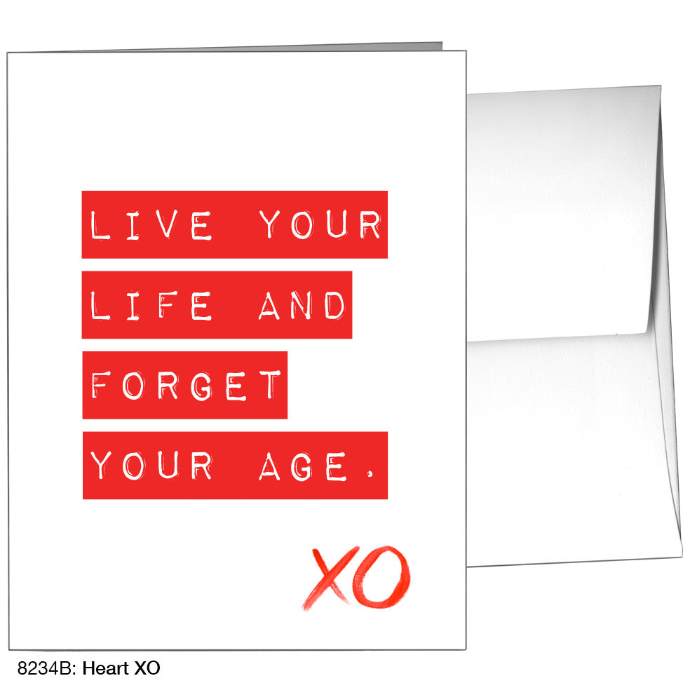 Heart XO, Greeting Card (8234B)