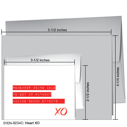 Heart XO, Greeting Card (8234C)