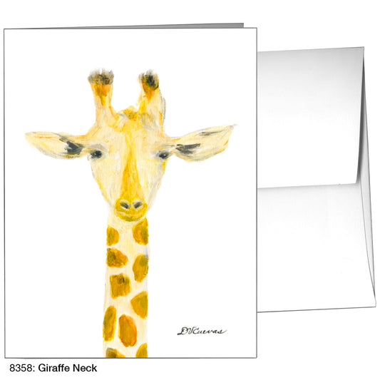 Giraffe Neck, Greeting Card (8358A), A2 Card Front, www.printedcanvas.com