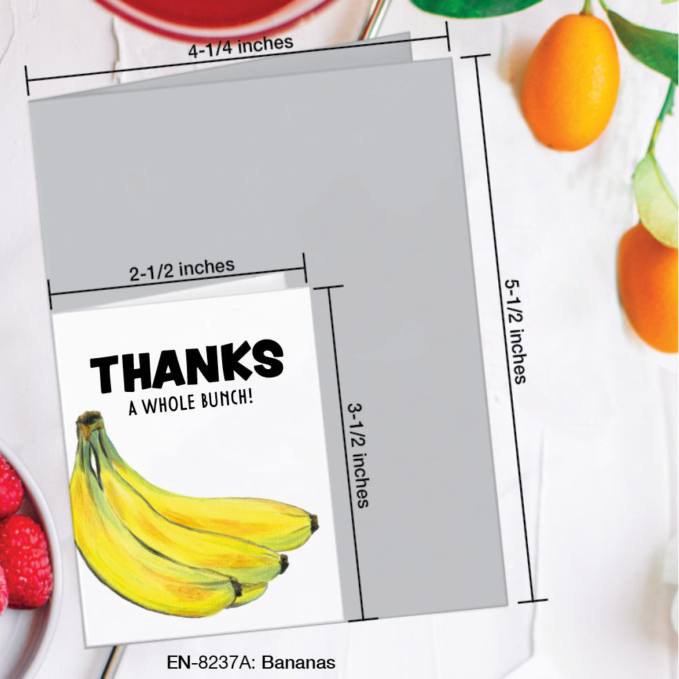 Bananas, Greeting Card (#8237A)