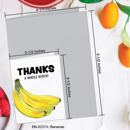 Bananas, Greeting Card (#8237A)