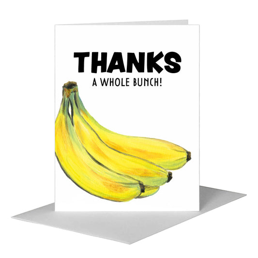 Bananas, Greeting Card (#8237A) A2 Card Front, www.printedcanvas.com
