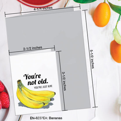 Bananas, Greeting Card (8237EA), Enclosure, www.printedcanvas.com