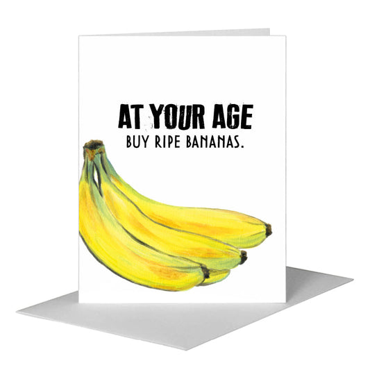 Bananas, Greeting Card (#8237K) A2 Card Front, www.printedcanvas.com