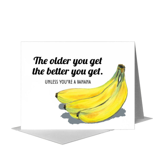 Bananas, Greeting Card (#8237P) A2 Card Front, www.printedcanvas.com