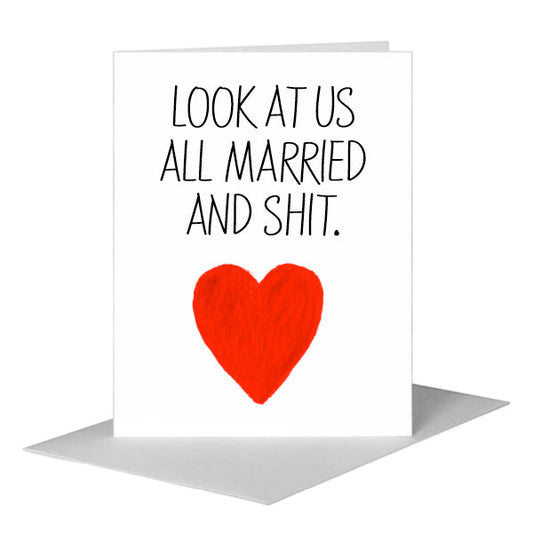 Heart Hearts, Greeting Card (#8239ATA) A2 Card Front, www.printedcanvas.com